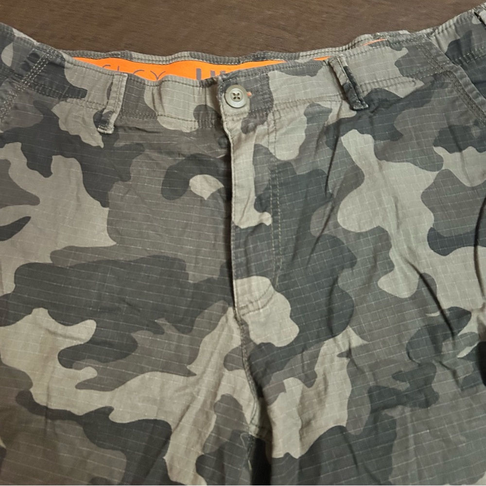 Urban Pipeline Green Camouflage Cargo Shorts - Picture 2 of 8